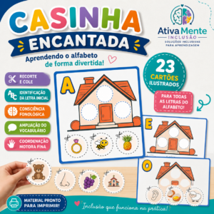 Casinha Encantada Alfabetização Autismo