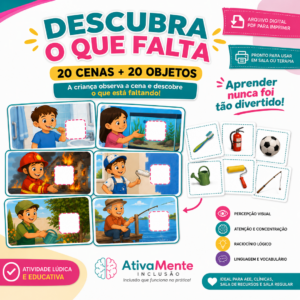 O que está faltando? Atividade Educação Especial